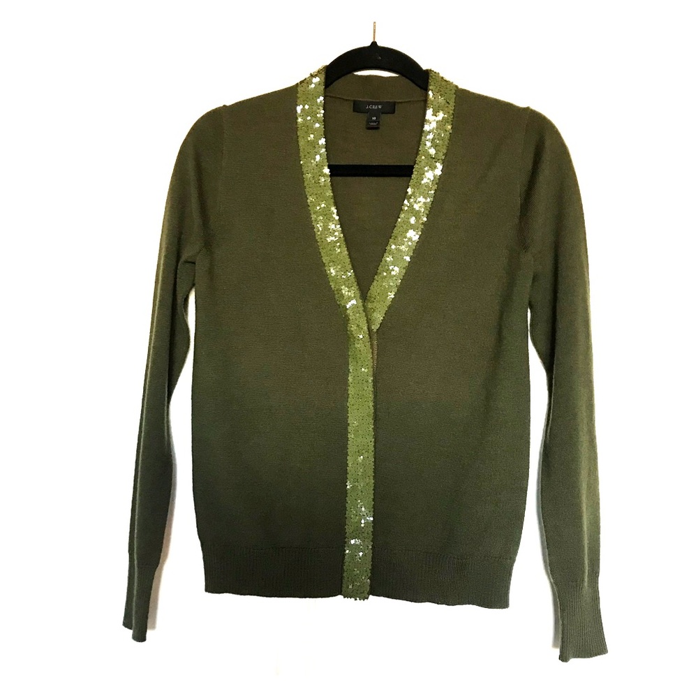 J. Crew Sequin Cardigan
